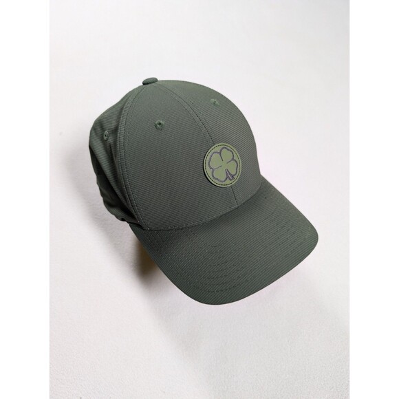 Black Clover "Live Lucky" Hat Cap Adult Size L / XL Flex Fit Army Green Golf - Picture 1 of 5